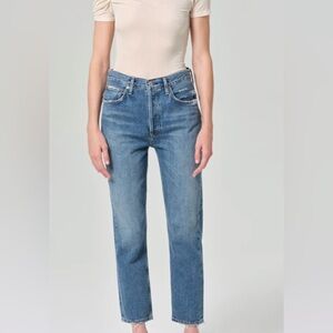 AGOLDE Riley Long High-Waisted Jean